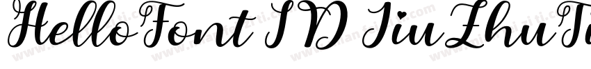 HelloFont ID JiuZhuTi字体转换